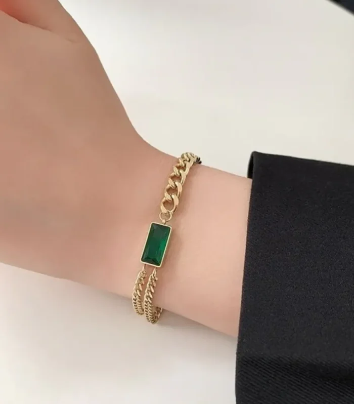 Emerald Glow Bracelet