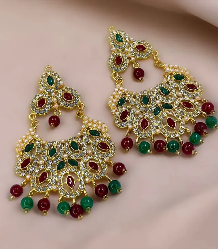 Leaf Stud Tops Pair